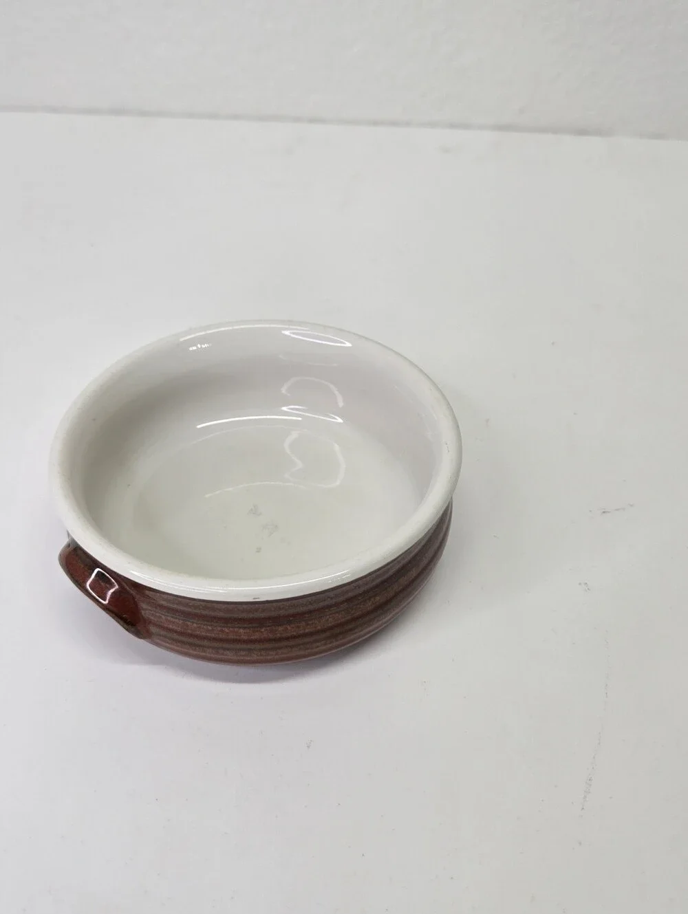 VTG Continental Airlines Soup Crock Bowl EC-900 T.H.C. Japan Airline Stoneware